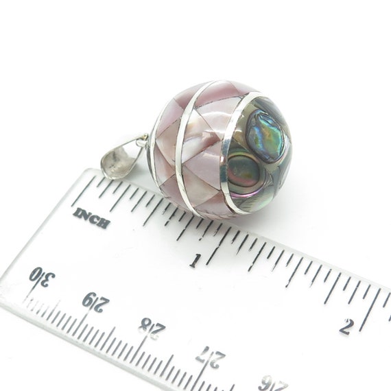 925 Sterling Silver Vintage Mother-of-Pearl and A… - image 3