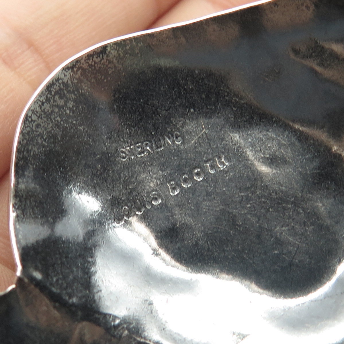 ロビンスティール　ブレスレット　ブラック 925 Sterling Silver Vintage Louis Booth Black Onyx Gem