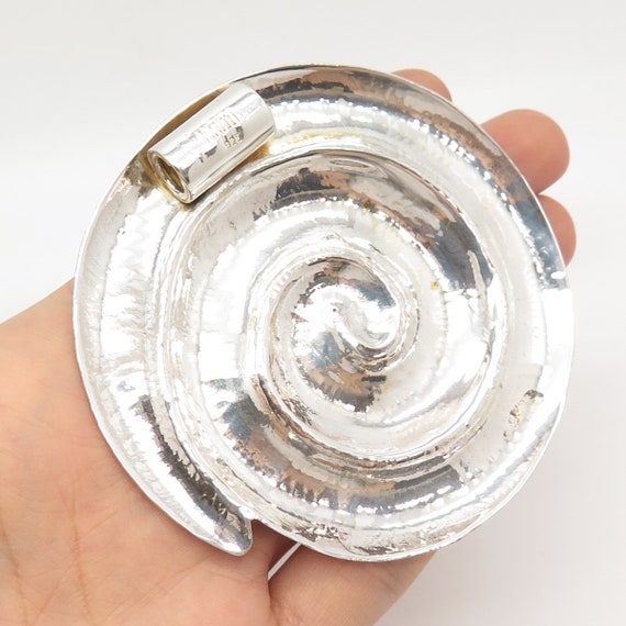 925 Sterling Silver Vintage Amrita Swirl / Spiral… - image 2