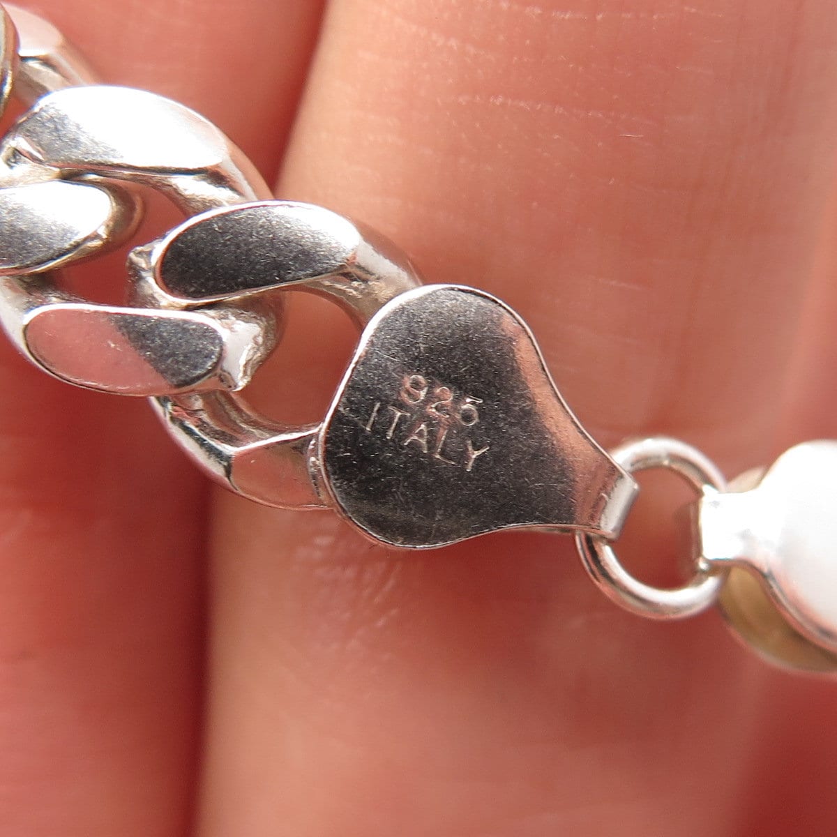 vintage Italian silver 925 id bracelet