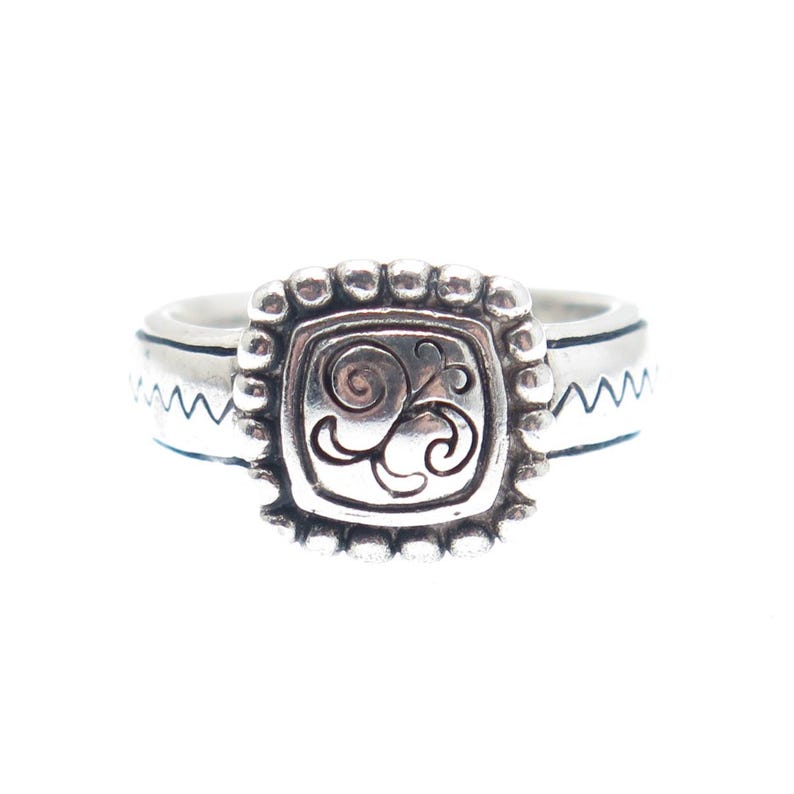 BRIGHTON 925 Sterling Silver Vintage Butterfly Oxidized Ring Size 5 image 3