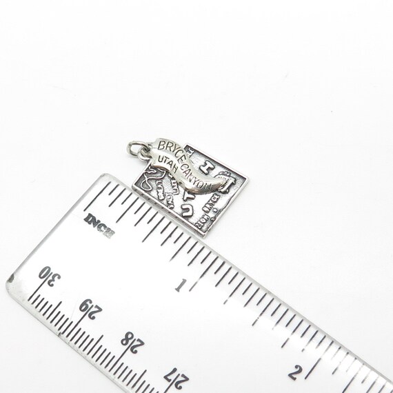 925 Sterling Silver Vintage "Utah" State Map Char… - image 3