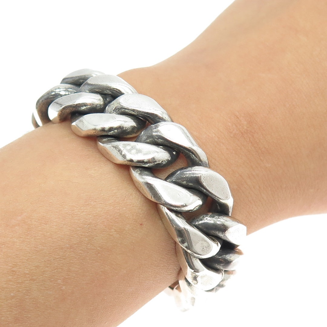 NINO 925 Sterling Silver Vintage Solid 183.3g Cuban Link NINO 925 Sterling Silver Vintage Solid 183.3g Cuban Link