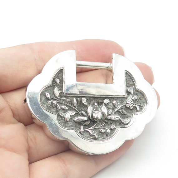 Rare Antique China Sterling Silver Ethnic Tribal … - image 1