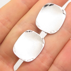 925 Sterling Silver Vintage Rectangle Cufflinks