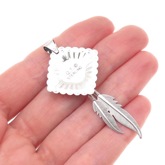 Quoc Turquoise Old Pawn 925 Sterling Silver Vinta… - image 2