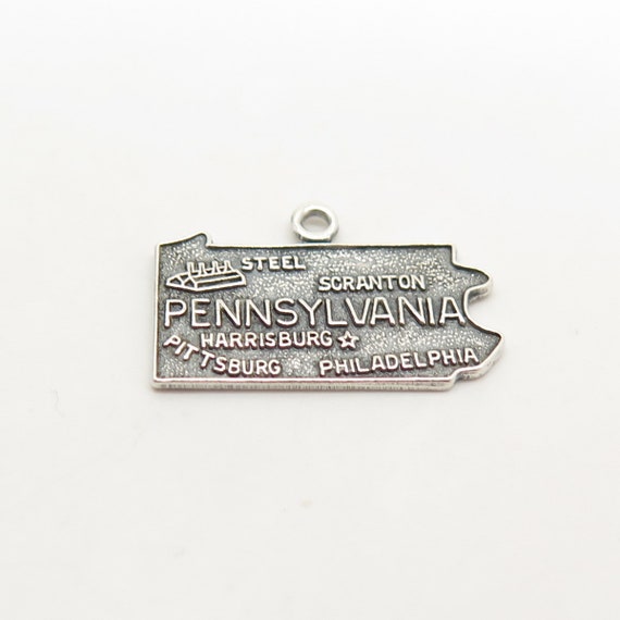 925 Sterling Silver Vintage "Pennsylvania" State … - image 4