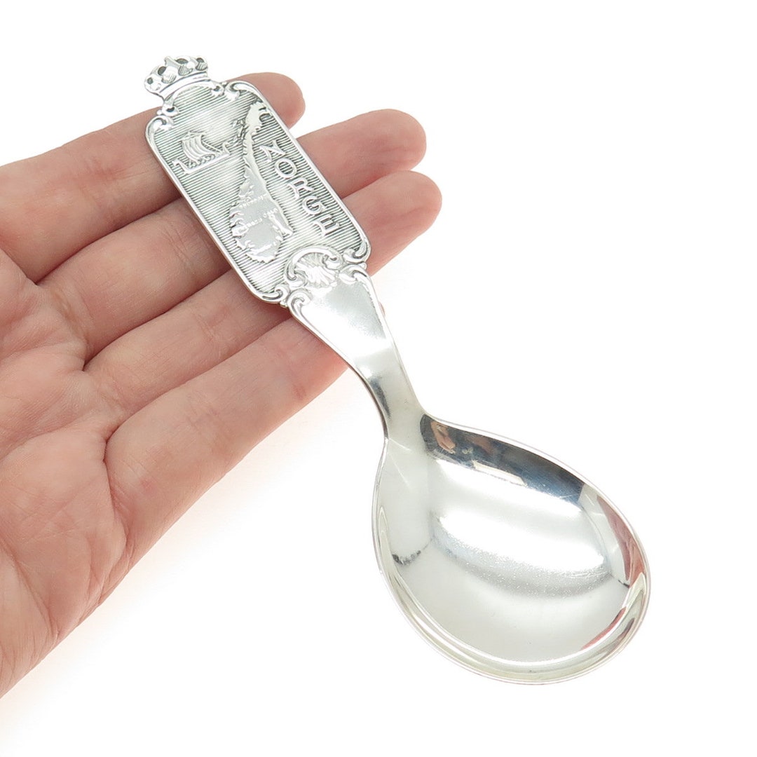 SAETHERS GULL 830S Silver Vintage Norway Baby Spoon - Etsy