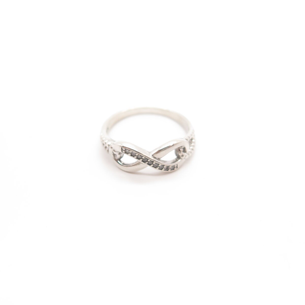 925 Sterling Silver Vintage C Z Infinity Ring Size 7 - Etsy