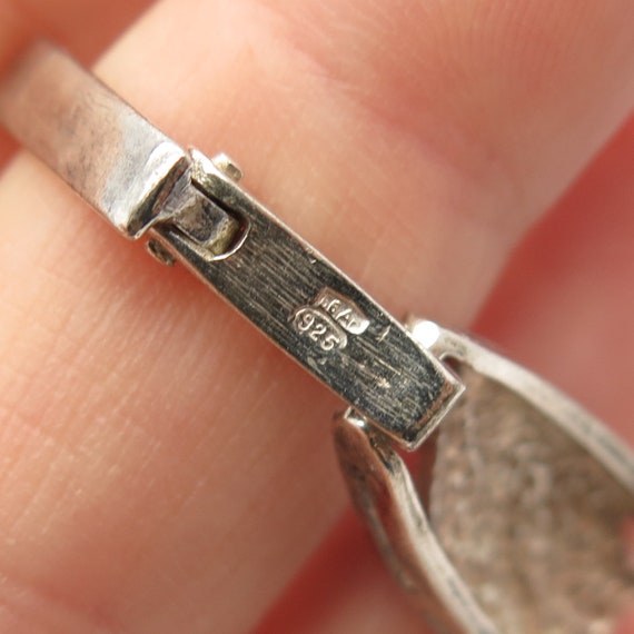 925 Sterling Silver Vintage Colorful Enamel Bar Link