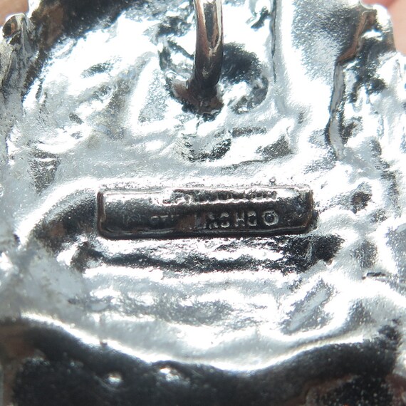 925 Sterling Silver Vintage Lyoba Idia Mask Repro… - image 9