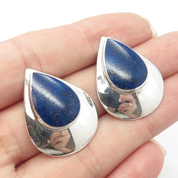 925 Sterling Silver Vintage BOMA Real Lapis Lazul… - image 1