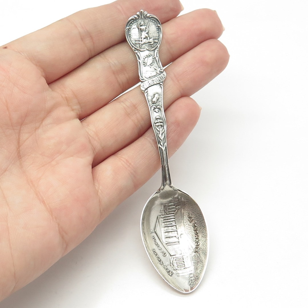 925 Sterling Silver Antique Art Deco Watson Virginia States