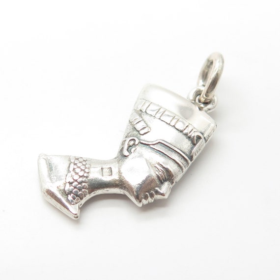 925 Sterling Silver Vintage Pharaoh Nefertiti Egy… - image 5