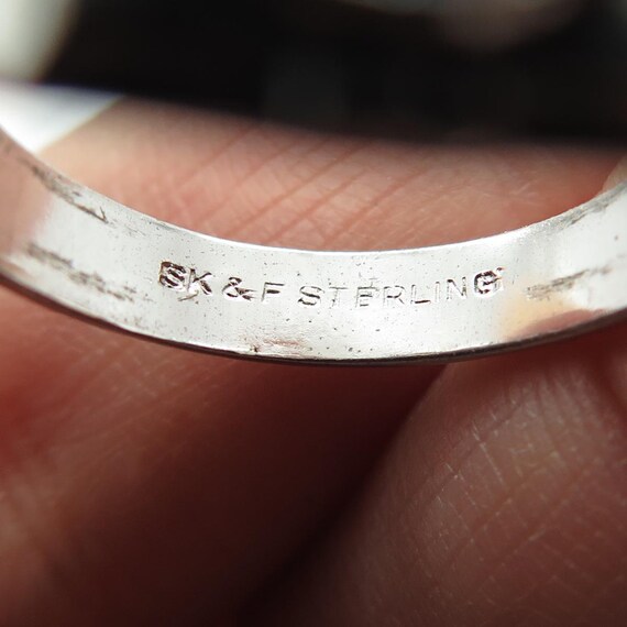 SK and F 925 Sterling Silver Vintage 1975 Enamel MJ S… - Gem