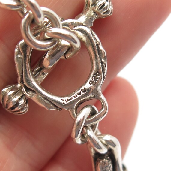 アクセサリー MEXICO SILVER 925 BRACELET 925 Sterling Silver Vintage Mexico Figaro Link Bracelet 7.25