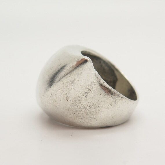 925 Sterling Sillver Vintage Mexico Modernist Dom… - image 3