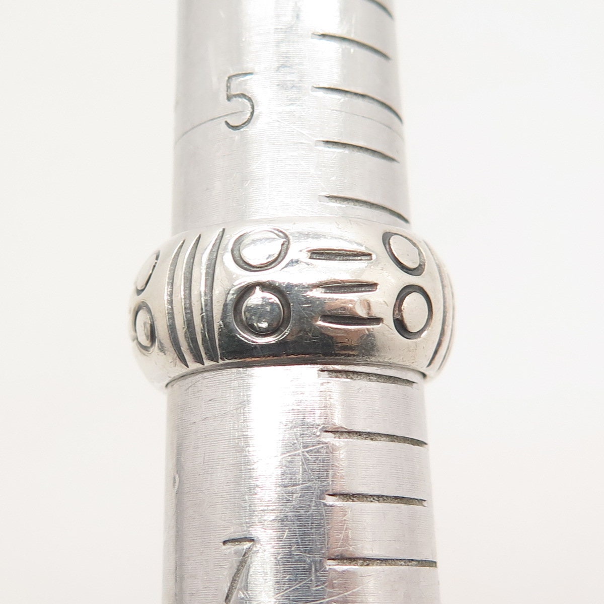 925 Sterling Silver Vintage Versani Etched Band Ring Size 6.25 - Etsy