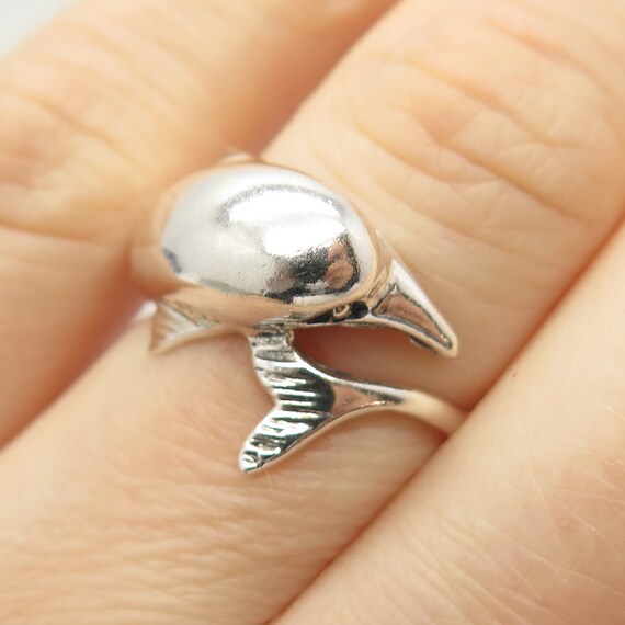 14K Gold Plated Austrian Rhinestone Dolphin Ring – Dolphins Galore