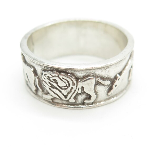925 Sterling Silver Vintage Mexico Lion Horse Gir… - image 7
