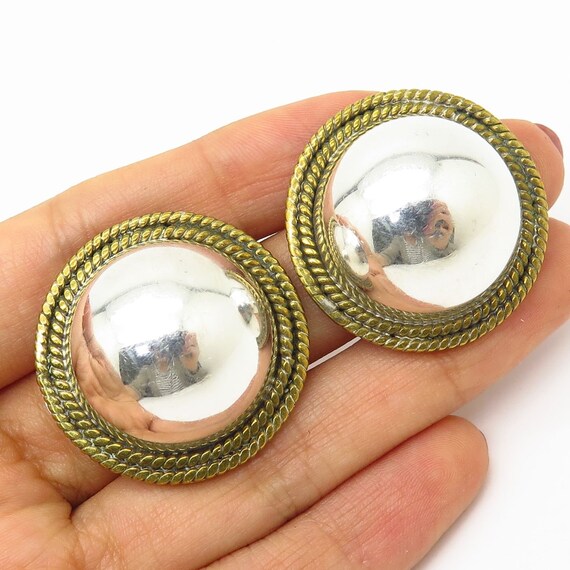 Vtg Mexico Saul 925 Sterling Silver Large Hollow 2