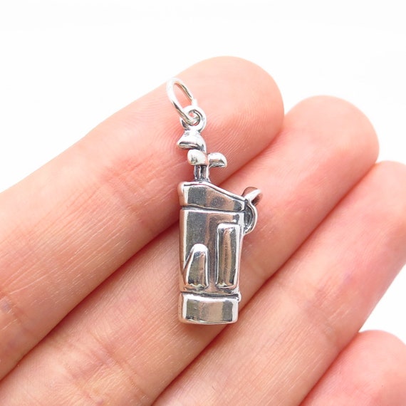 925 Sterling Silver Vintage Shube Golf Club Charm… - image 1