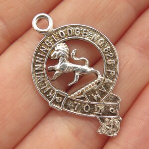 925 Sterling Silver Vintage &quot;Kil Winning Lodge&quot; Lion Pendant