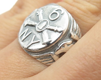 925 Sterling Silver Antique WWII US Army Recruiting Command Ring