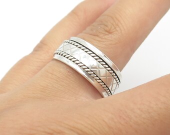 925 Sterling Silver Vintage DGS Turkey Hand Braided Wedding