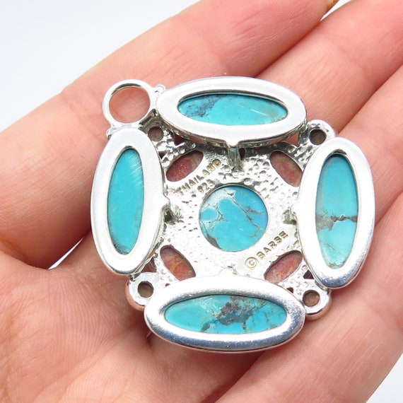 925 Sterling Silver Vintage BARSE Real Turquoise … - image 2