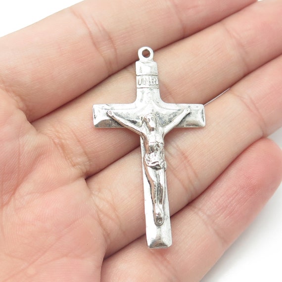 アクセサリー vintage silver925 Jesus cross necklace SV Antique Silver Jesus Cross Necklace-Necklaces | SWEETV