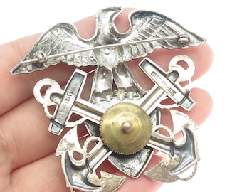 VIKING 925 Sterling Silver and 10K Gold Filled Antique WWII