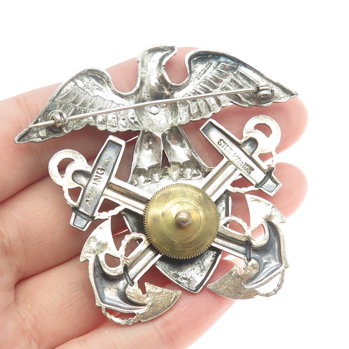 【数々のアワードを受賞】 Sterling 925 VIKING Silver WWII Antique Filled Gold 10K and 個人装備