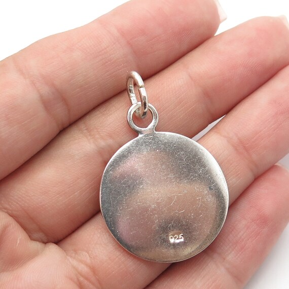 925 Sterling Silver Vintage "mama mama mama" Roun… - image 2