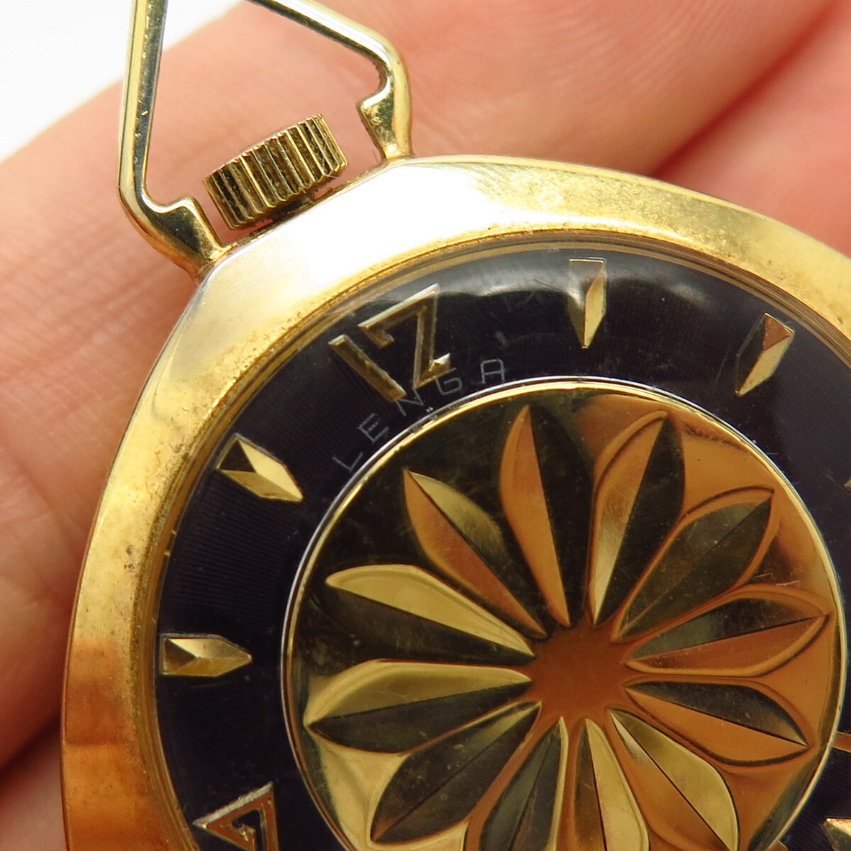 Reloj de bolsillo suizo plateado en oro Vintage Fewa Etsy Espa a