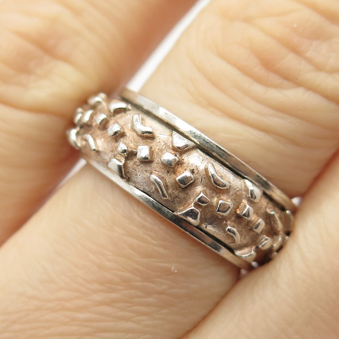 PARIS SILVER ROTATING BAND RING