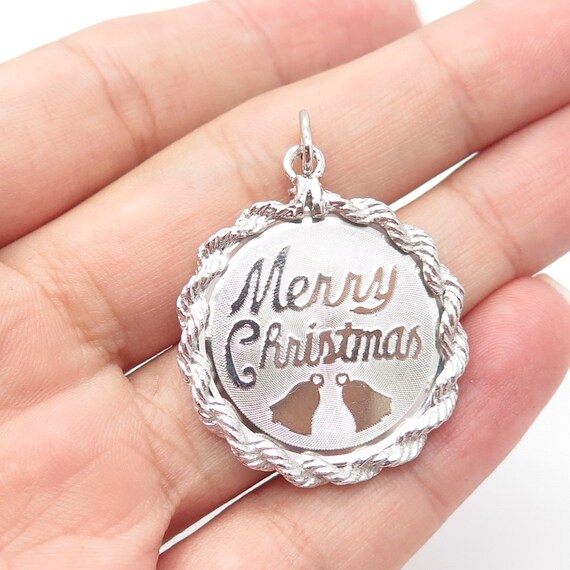 925 Sterling Silver Vintage Elco Merry Christmas … - image 2