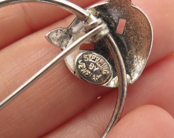 925 Sterling Silver Vintage Jewelart Cat Round Pin Brooch - Etsy