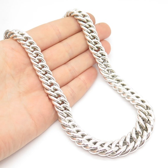 925 Sterling Silver Vintage Cable Chain Necklace 1