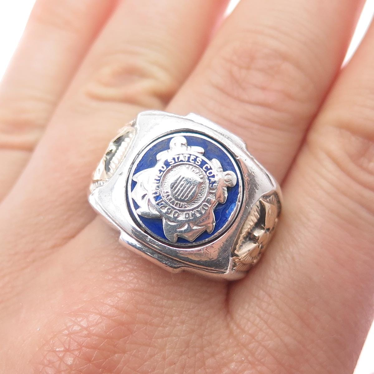 【1975年製】USCG コストガード ヴィンテージ ミリタリーリング 23号 Vintage Coast Guard Military Rings - Etsy