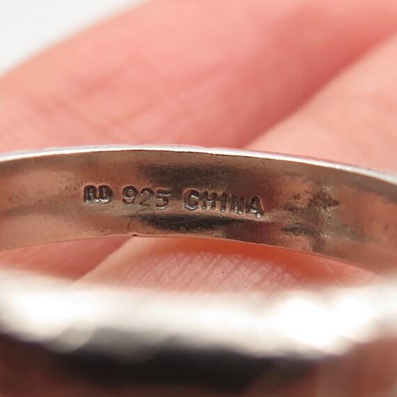 925 Sterling Silver Vintage Hammered Assorted Cha… - image 6