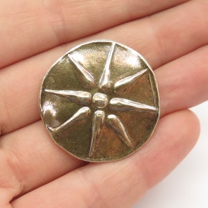 925 Sterling Silver Vintage Star Pin Brooch / Pendant image 1