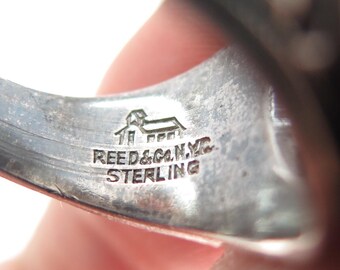 REED & CO. 925 Sterling Vintage 1977 Glass Anning S. Prall School