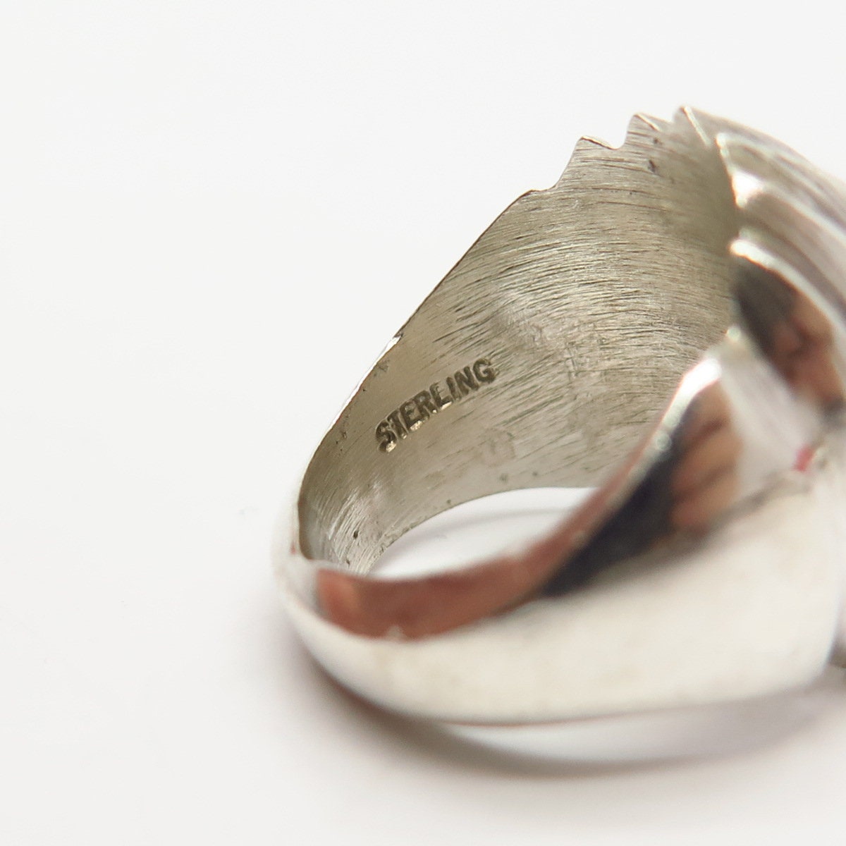 高感度ショップで2023年売れたブランド Vintage Silver Sterling 925 Ribbed Etsy - 1/4 5 Size Ring Design アクセサリー