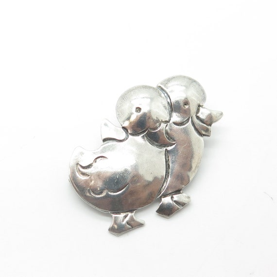 JAN LESLIE 925 Sterling Silver Vintage Ducky Hand… - image 4