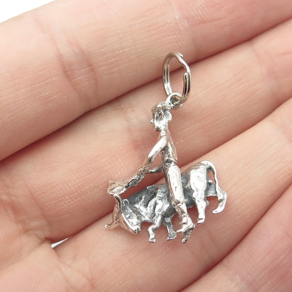 925 Sterling Silver Vintage Matador Bullfighting … - image 1