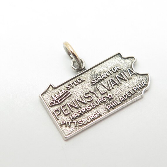 925 Sterling Silver Vintage Pennsylvania State Ma… - image 4