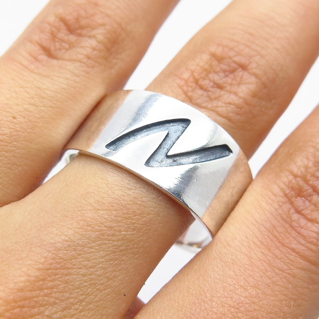 925 Sterling Silver Vintage Mexico Letter 
