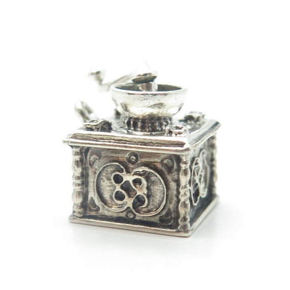 925 Sterling Silver Antique Art Deco Coffee Grind… - image 4