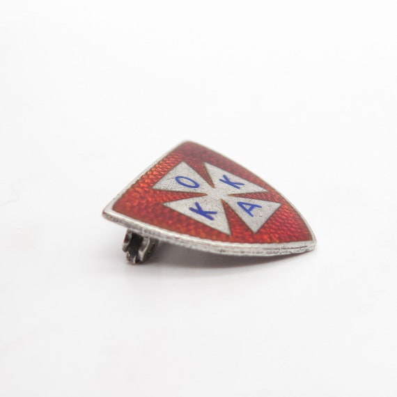 925 Sterling Silver Vintage Colorful Enamel Small… - image 4